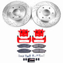 PowerStop Z23 Daily Driver Carbon-Fiber Ceramic Pads Drilled & Slotted Rotor & C