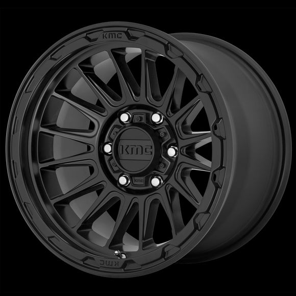 16X8 KMC KM542 Impact Satin Black 6X139.7 ET0 wheel/rim