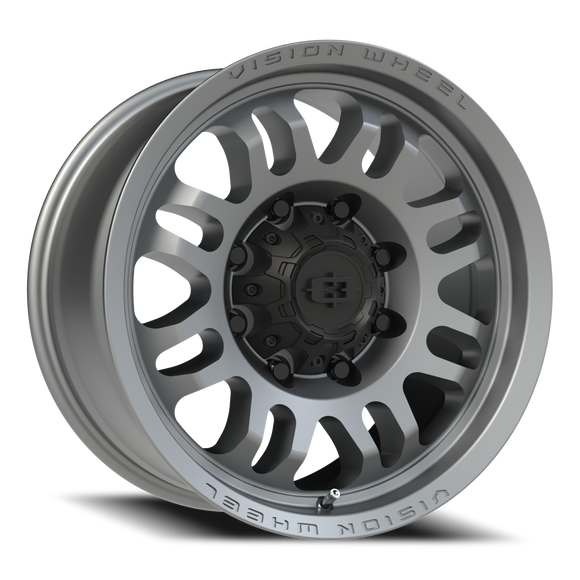 18x9 Vision 409 Inferno Gray Wheel 8x165.1 ET12 CB125.1