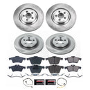 PowerStop OE Stock Replacement Low-Dust Ceramic Brake Pad and Rotor Kit
