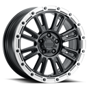 17x8.5 Raceline 956BS Black and Silver Lip 6x120 ET0 Wheel Rim