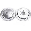 PowerStop Evolution Drilled Slotted Rotors Pair Rear For Ford Expedition