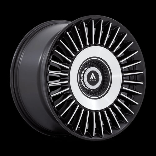 20X10.5 Asanti Black ABL-40 Tiara Black 5X112 5X114.3 5X4.5 ET40 Wheel Rim