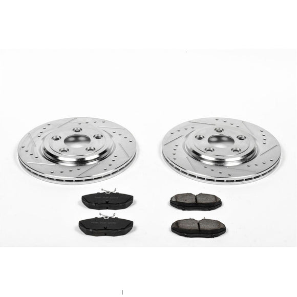 PowerStop Z23 Daily Driver Carbon-Fiber Ceramic Brake Pad and Drilled & Slotted