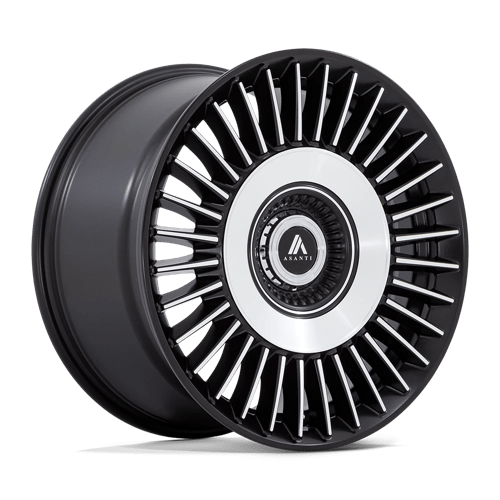 22X10.5 Asanti Black ABL-40 Tiara Black 5X112 5X120 ET38 Wheel Rim