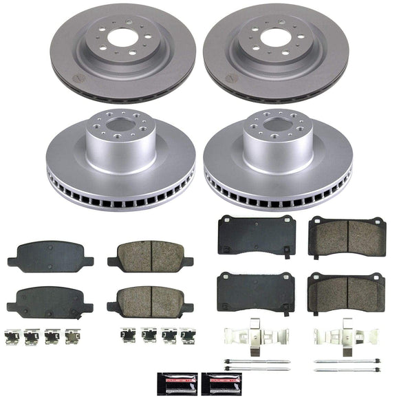 Genuine Geomet Coated Rotor and Low-Dust Ceramic Brake Pad Kit