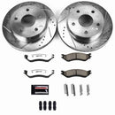 PowerStop Z36 Carbon-Fiber Ceramic Brake Pad with Drilled and Slotted Rotor Kit