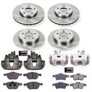 PowerStop OE Stock Replacement Low-Dust Ceramic Brake Pad, Rotor and Caliper Kit