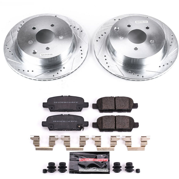 PowerStop Z23 Daily Driver Carbon-Fiber Ceramic Brake Pad and Drilled & Slotted