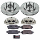 PowerStop OE Stock Replacement Low-Dust Ceramic Brake Pad, Rotor and Caliper Kit