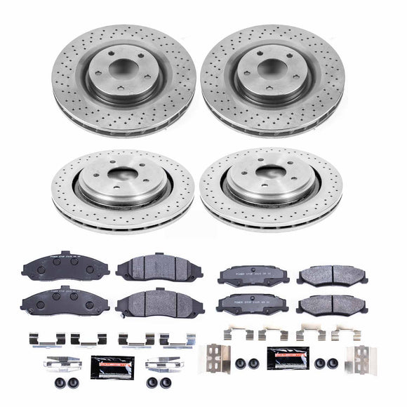 PowerStop Track Day High-Performance Brake Pad and Rotor Kit