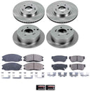 PowerStop OE Stock Replacement Low-Dust Ceramic Brake Pad and Rotor Kit