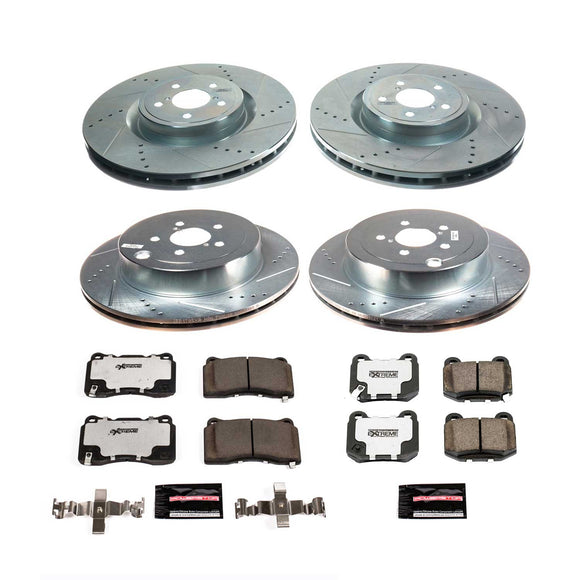 PowerStop Z26 Street Performance Ceramic Brake Pad and Drilled & Slotted Rotor K