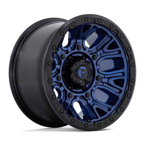 20X9 Fuel 1PC D827 Traction Blue 5X127 5X5 ET1 Wheel Rim