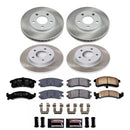 PowerStop Semi-Coated Rotor and Low-Dust Ceramic Brake Pad Kit