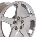 19" Replica Wheel CV06 Fits Chevrolet Corvette - C6 Rim 19x10 Chrome Wheel