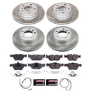 PowerStop Semi-Coated Rotor and Low-Dust Ceramic Brake Pad Kit