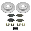 PowerStop Genuine Geomet Coated Rotor and Low-Dust Ceramic Brake Pad Kit