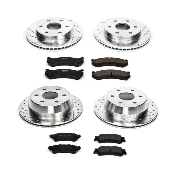 PowerStop Z23 Daily Driver Carbon-Fiber Ceramic Brake Pad and Drilled & Slotted
