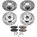 PowerStop OE Stock Replacement Low-Dust Ceramic Brake Pad and Rotor Kit