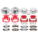 PowerStop Z36 Truck and SUV Ceramic Brake Pad, Drilled & Slotted Rotor, and Cali
