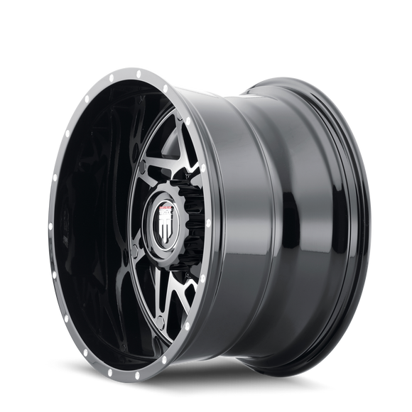 20x12 American Truxx Warrior Black/Machined 5x139.7/150 ET-44 wheel/rim