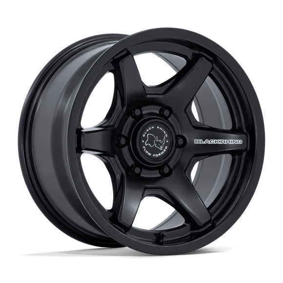 17x8.5 Black Rhino BR035 Kuma Matte Black 6x135 ET0 CB87.1 Wheel Rim
