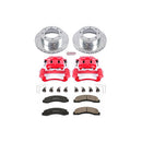 PowerStop Z23 Daily Driver Carbon-Fiber Ceramic Pads Drilled & Slotted Rotor & C