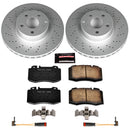 PowerStop Genuine Geomet Coated Rotor and Carbon-Fiber Ceramic Brake Pad Kit