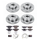 PowerStop OE Stock Replacement Low-Dust Ceramic Brake Pad and Rotor Kit