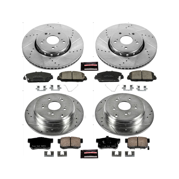 PowerStop Z23 Daily Driver Carbon-Fiber Ceramic Brake Pad and Drilled & Slotted