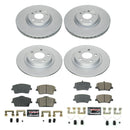 PowerStop Genuine Geomet Coated Rotor and Carbon-Fiber Ceramic Brake Pad Kit