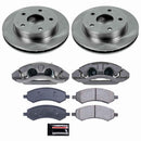 PowerStop OE Stock Replacement Low-Dust Ceramic Brake Pad, Rotor and Caliper Kit