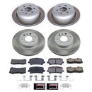 PowerStop Semi-Coated Rotor and Low-Dust Ceramic Brake Pad Kit