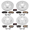 PowerStop Genuine Geomet Coated Rotor and Low-Dust Ceramic Brake Pad Kit