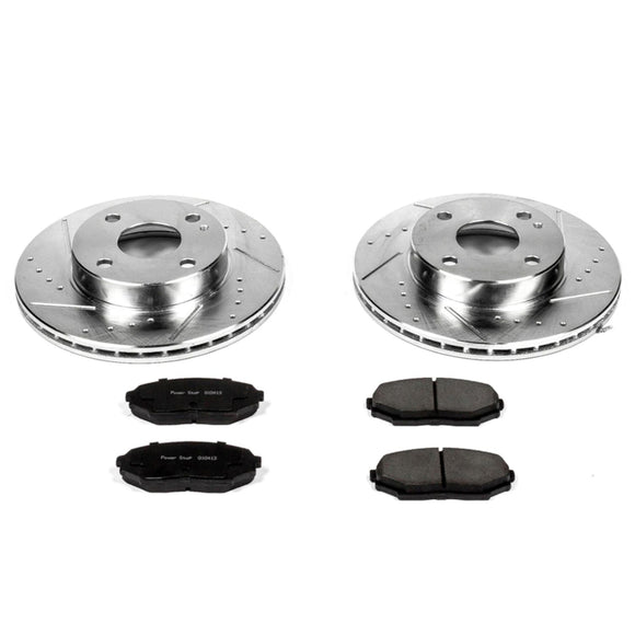 PowerStop Z23 Daily Driver Carbon-Fiber Ceramic Brake Pad and Drilled & Slotted