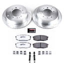 PowerStop Z36 Carbon-Fiber Ceramic Brake Pad with Drilled and Slotted Rotor Kit