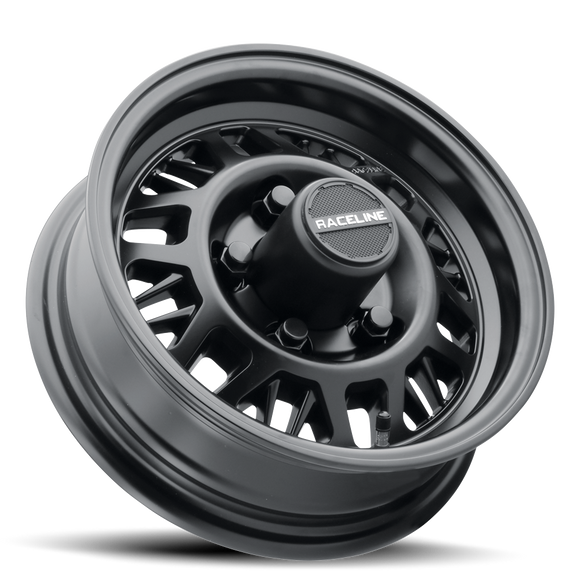 15x6 Raceline 451B Ryno Trailer Satin Black 6x139.7 ET0 CB4.25 Wheel