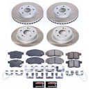 PowerStop Semi-Coated Rotor and Low-Dust Ceramic Brake Pad Kit