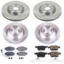 PowerStop OE Stock Replacement Low-Dust Ceramic Brake Pad and Rotor Kit