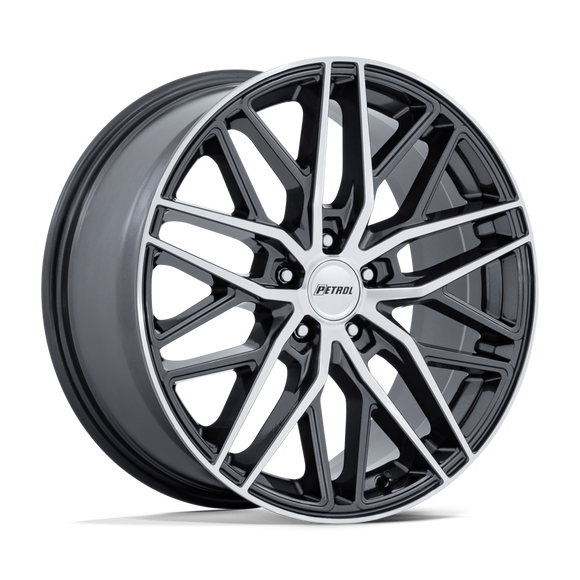 18x8 Petrol P3E PE004 Gloss Gunmetal 5x112 ET40 CB66.56 Wheel