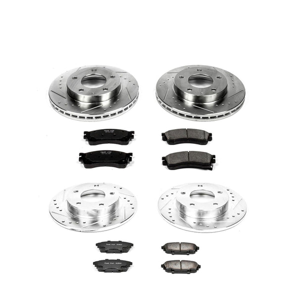 PowerStop Z23 Daily Driver Carbon-Fiber Ceramic Brake Pad and Drilled & Slotted