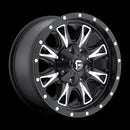 17X6.5 Fuel D513 THROTTLE Matte Black Milled 8X165.1 ET-140 wheel/rim