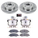 PowerStop OE Stock Replacement Low-Dust Ceramic Brake Pad, Rotor and Caliper Kit