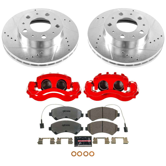 Z36 Truck and SUV Ceramic Brake Pad, Drilled & Slotted Rotor, and Caliper Kit