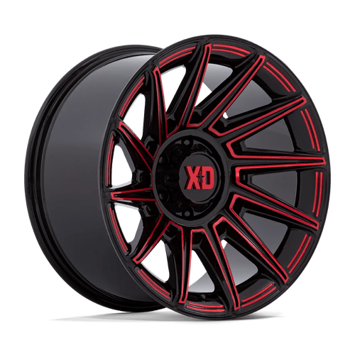 20X10 XD XD867 Specter Gloss Black With Red Tint 8X170 ET-18 Wheel Rim