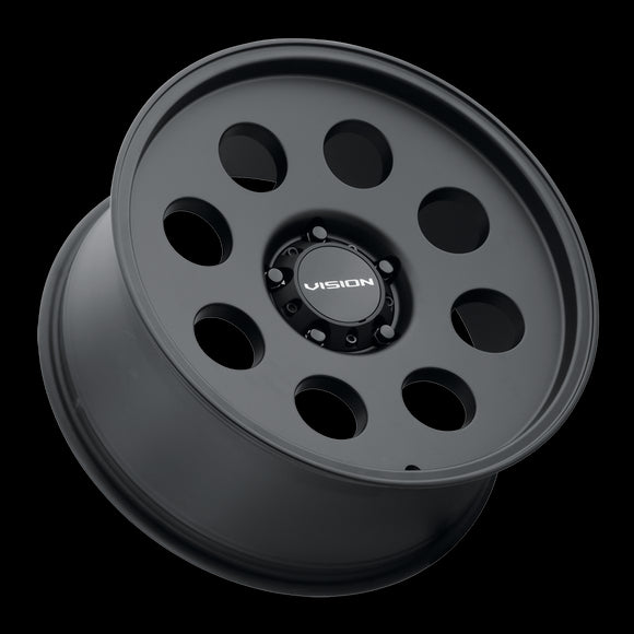 16X8 Vision Midway Satin Black 5x114.3 ET0 Wheel Rim