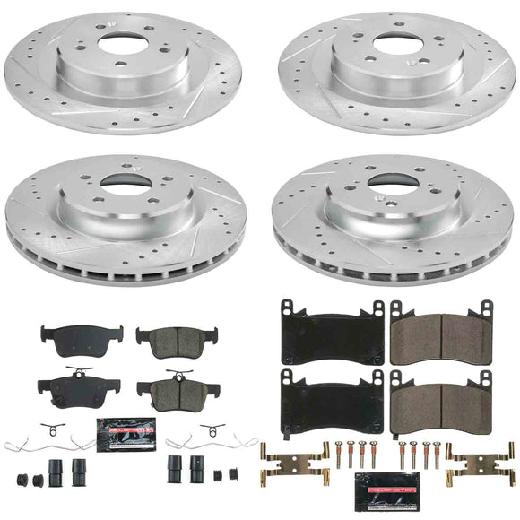Z23 Daily Driver Carbon-Fiber Ceramic Brake Pad and Drilled & Slotted Rotor Kit