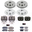PowerStop OE Stock Replacement Low-Dust Ceramic Brake Pad, Rotor and Caliper Kit