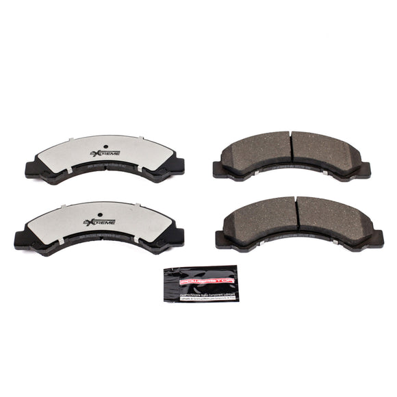 PowerStop Z36 Truck And Tow Carbon-Fiber Ceramic Brake Pads With Hardware